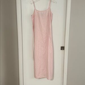DKNY essentials 100% cotton Pink tank Dress size small